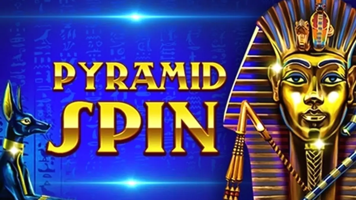Tampilan visual gulungan slot Pyramid Spin dengan simbol kuno